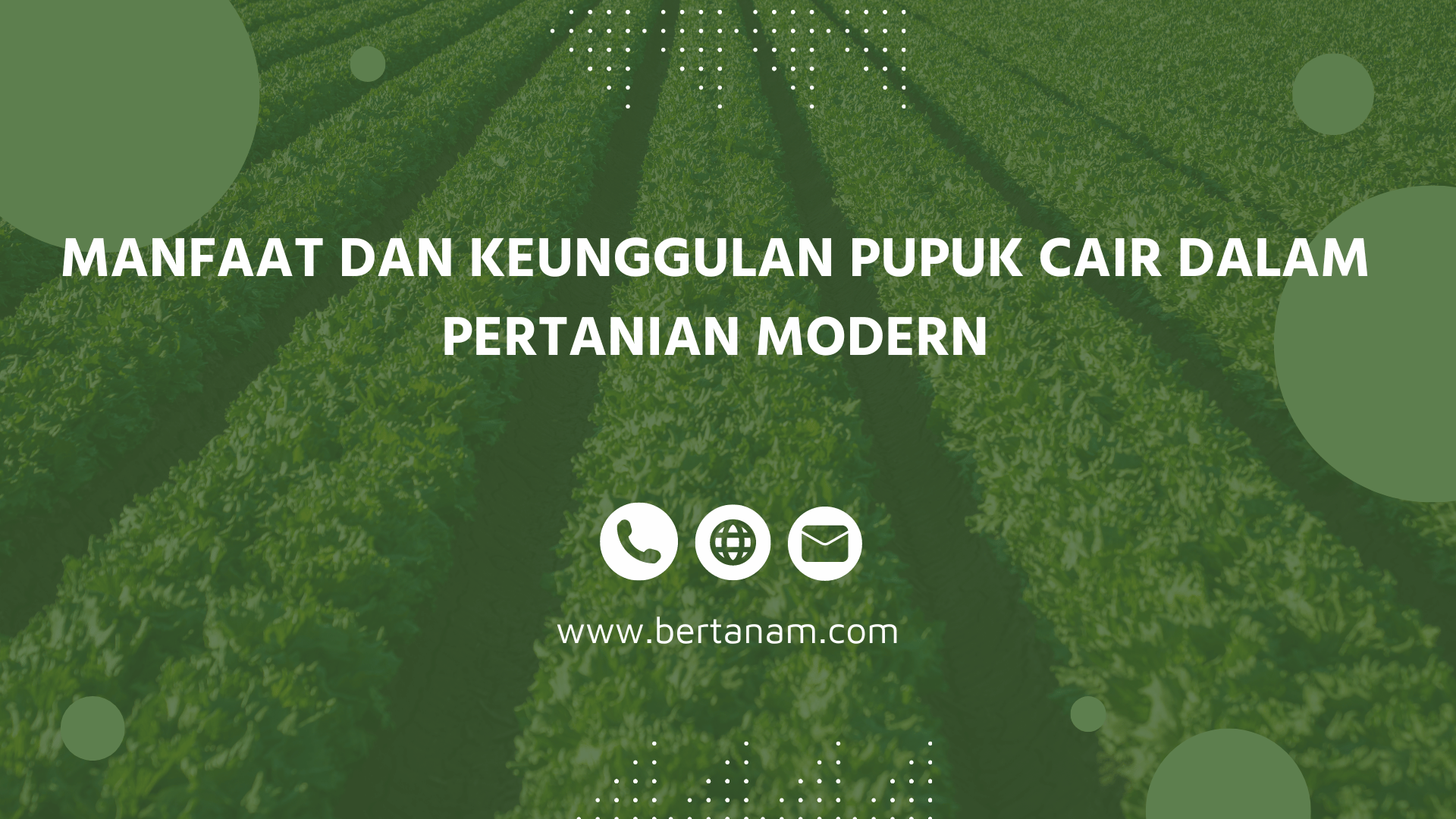 Manfaat Dan Keunggulan Pupuk Cair Dalam Pertanian Modern - Bertanam