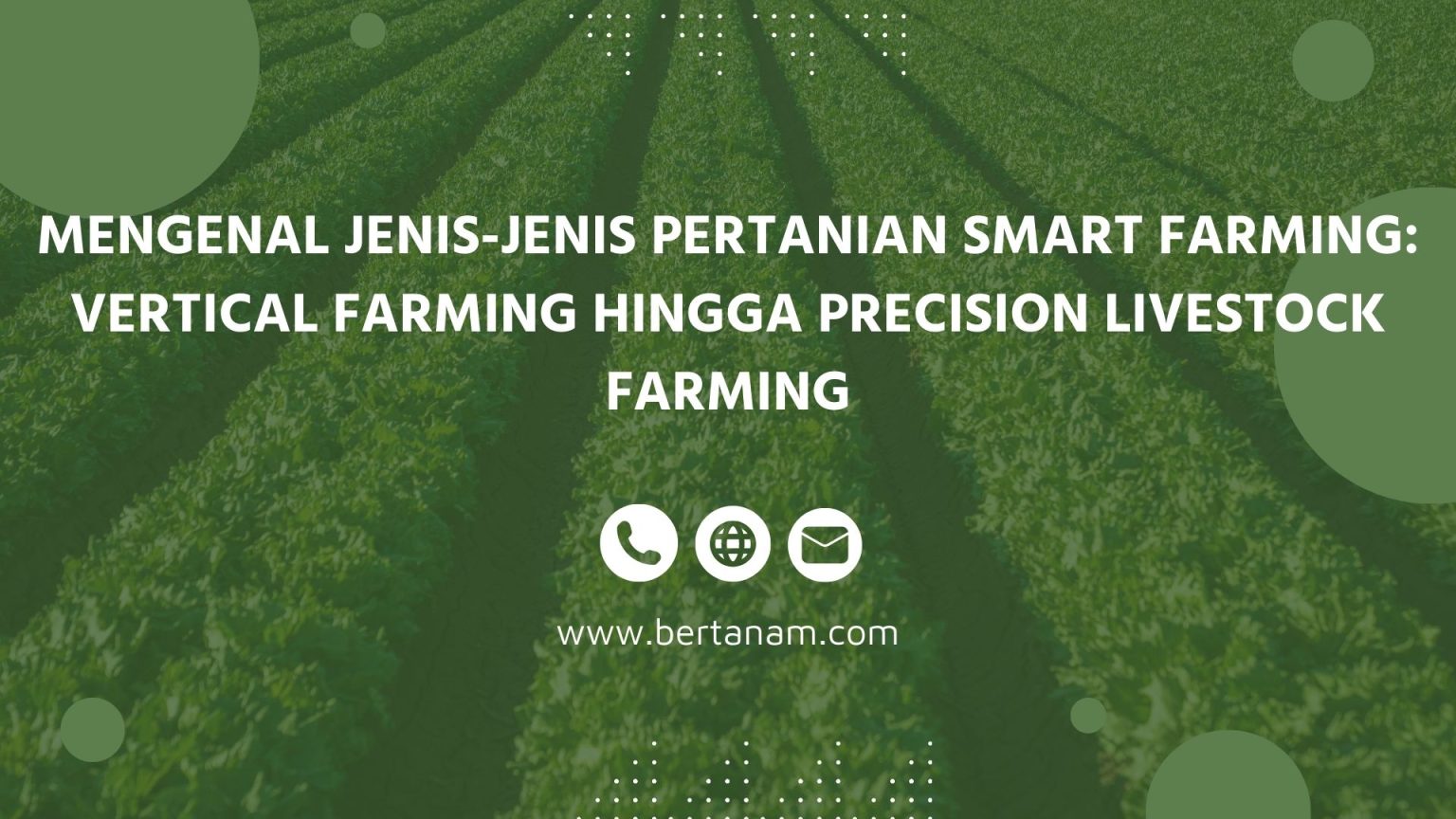 Mengenal Jenis-jenis Pertanian Smart Farming: Vertical Farming Hingga ...