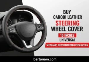 Buy Carodi Leather Steering Wheel Cover 15 Inches Universal Mechanic Recommended Installation