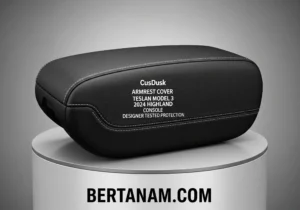 Buy CusDusk Armrest Cover Tesla Model 3 2024 Highland Console Designer Tested Protection