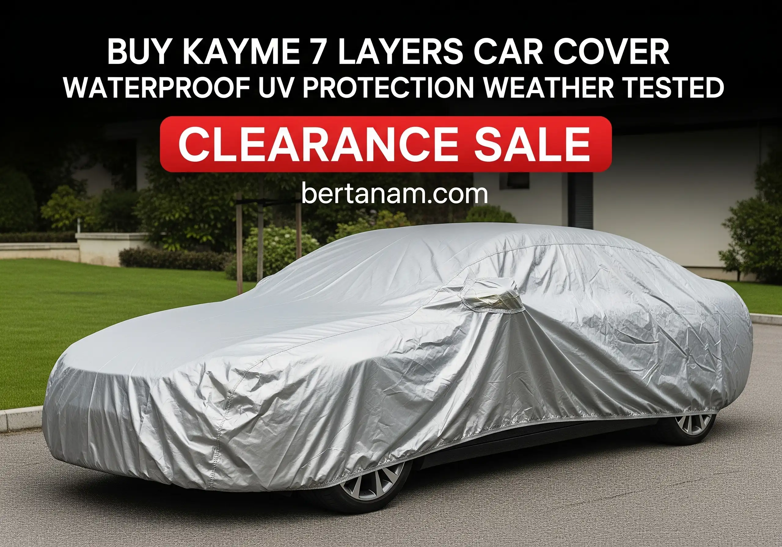 Buy Kayme 7 Layers Car Cover Waterproof UV Protection Weather Tested Clearance Sale