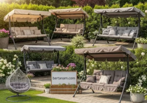 Buy Outdoor Swing Chair Canopy Cushions Patio Garden Weather Tested Installment