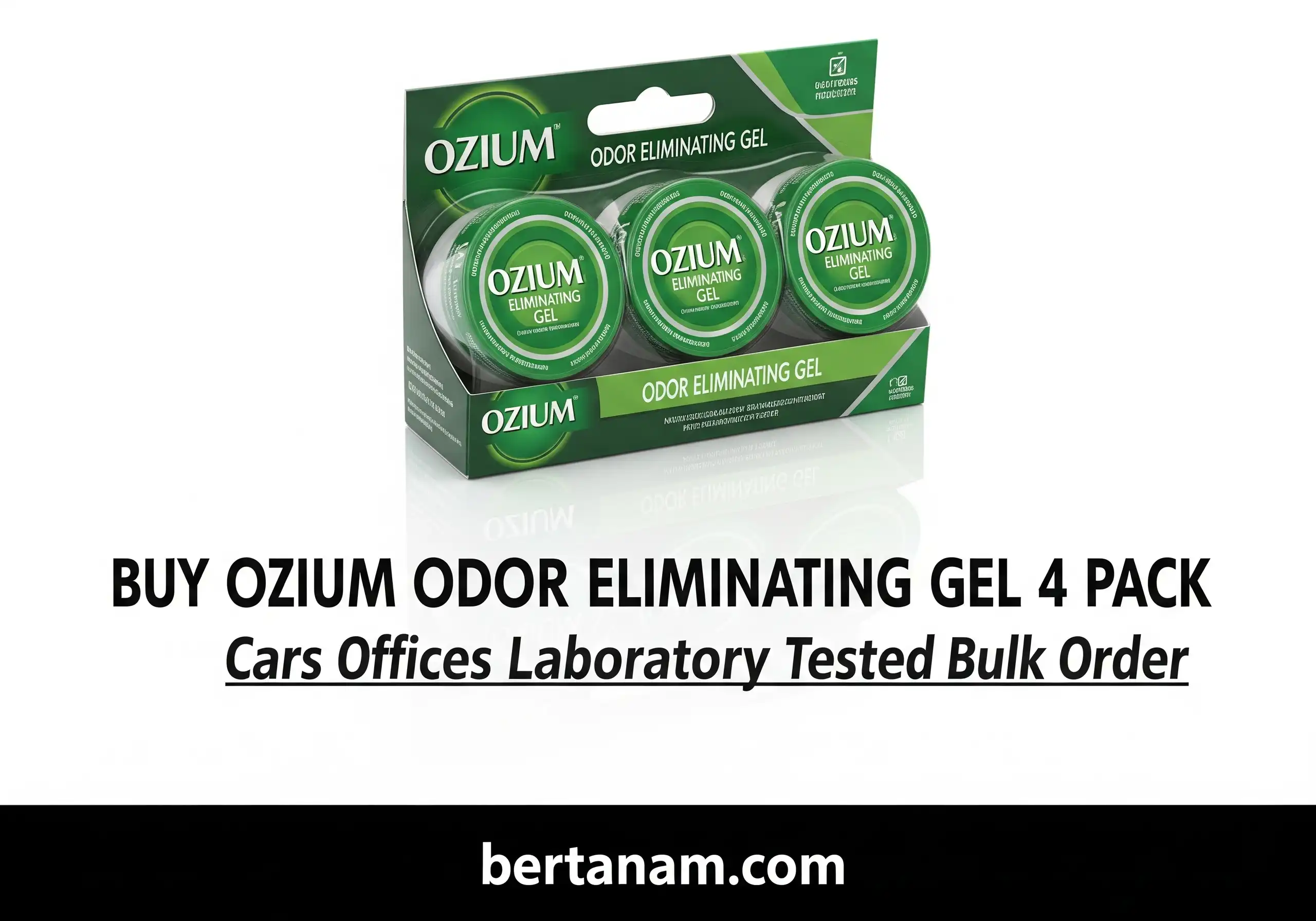 Buy Ozium Odor Eliminating Gel 4 Pack Cars Offices Laboratory Tested Bulk Order