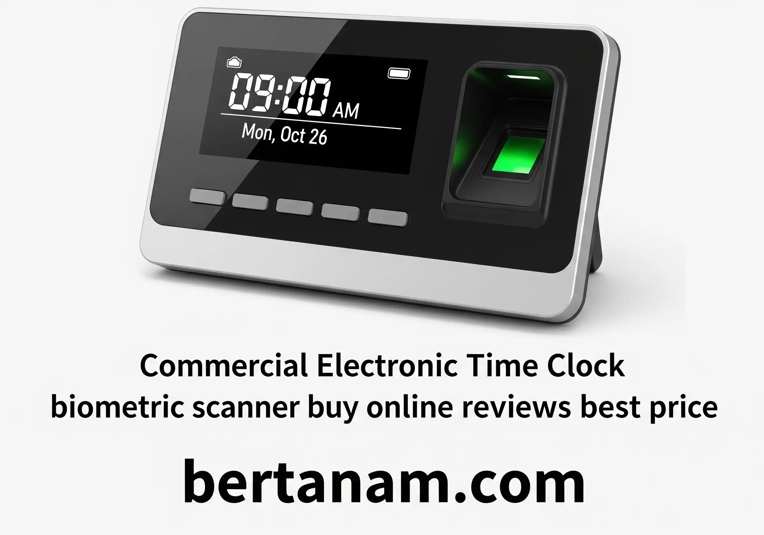 Commercial Electronic Time Clock biometric scanner buy online reviews best price