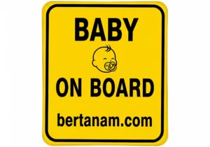 Order Baby On Board Sticker 5x5 Yellow Safety Sign Regulation Compliant Bulk Purchase