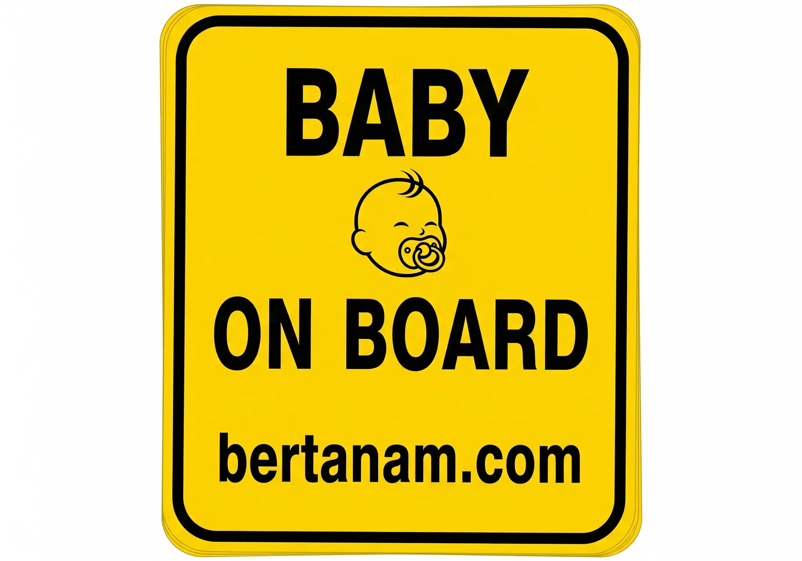 Order Baby On Board Sticker 5x5 Yellow Safety Sign Regulation Compliant Bulk Purchase