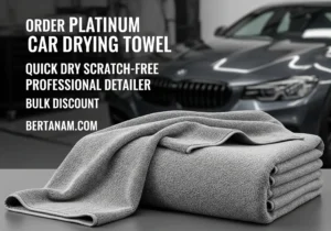 Order Platinum Car Drying Towel Quick Dry Scratch-Free Professional Detailer Bulk Discount