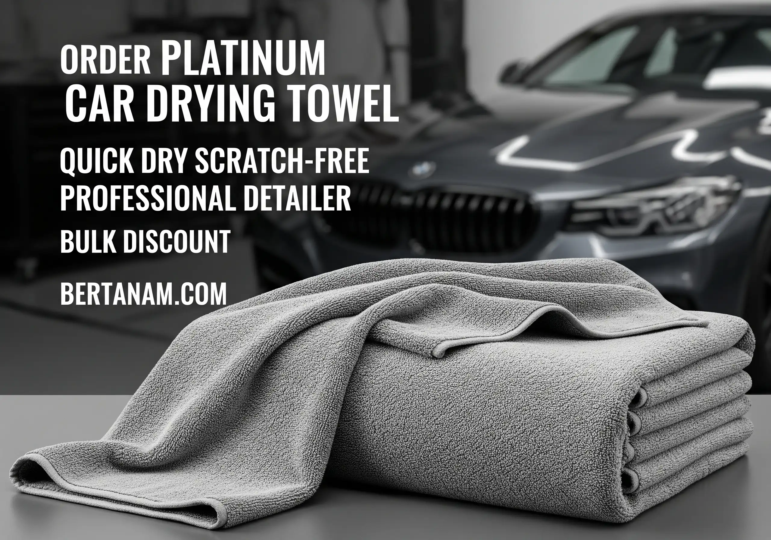 Order Platinum Car Drying Towel Quick Dry Scratch-Free Professional Detailer Bulk Discount