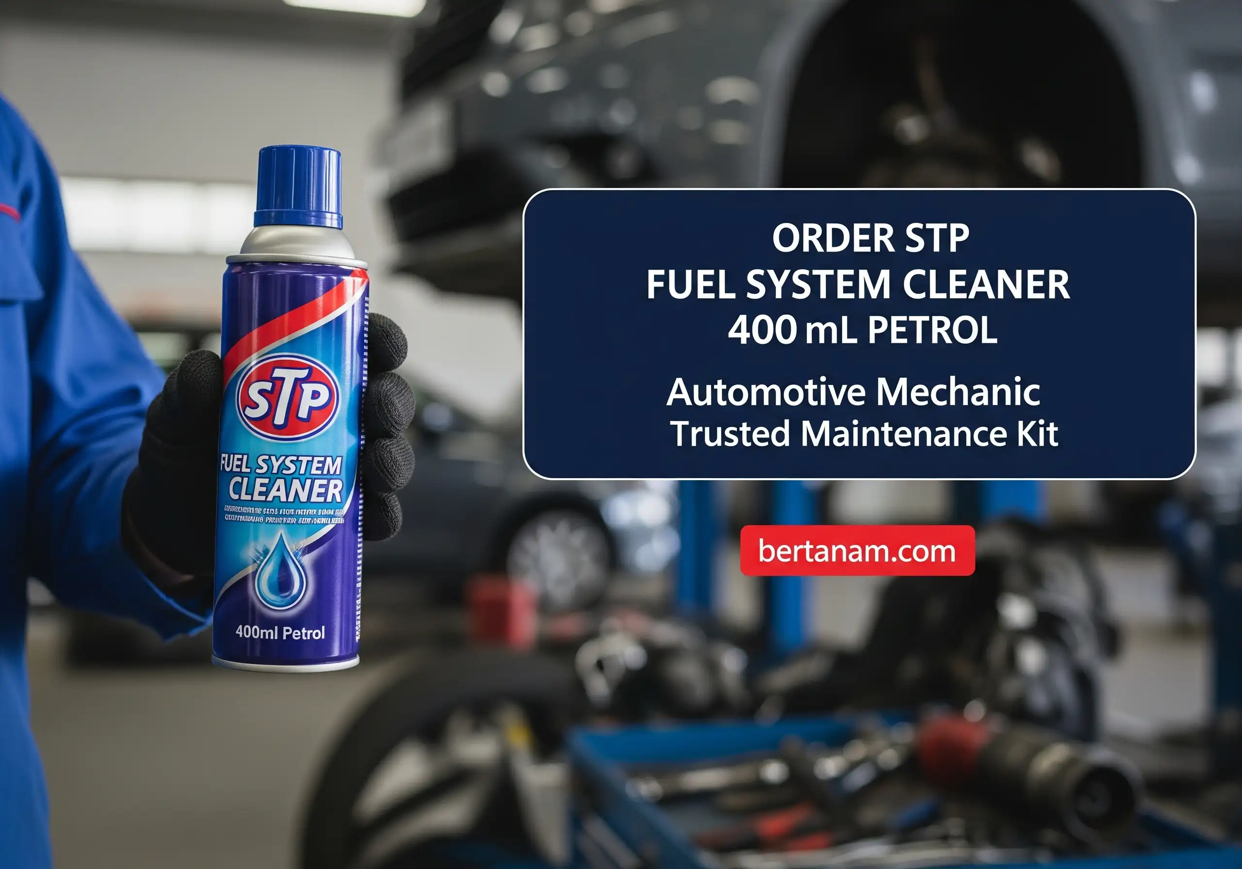 Order STP Fuel System Cleaner 400ml Petrol Automotive Mechanic Trusted Maintenance Kit