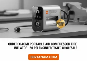 Order Xiaomi Portable Air Compressor Tire Inflator 150 PSI Engineer Tested Wholesale