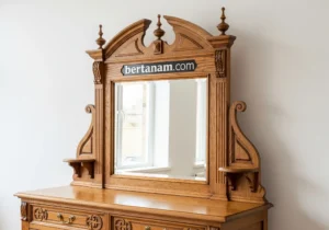 Purchase Antique Vintage Dresser Mirror Solid Oak Wood Expert Refurbished