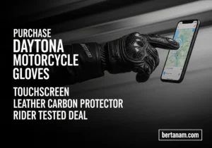 Purchase Daytona Motorcycle Gloves Touchscreen Leather Carbon Protector Rider Tested Deal