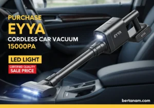 Purchase EYYA Cordless Car Vacuum 15000PA LED Light Certified Quality Sale Price
