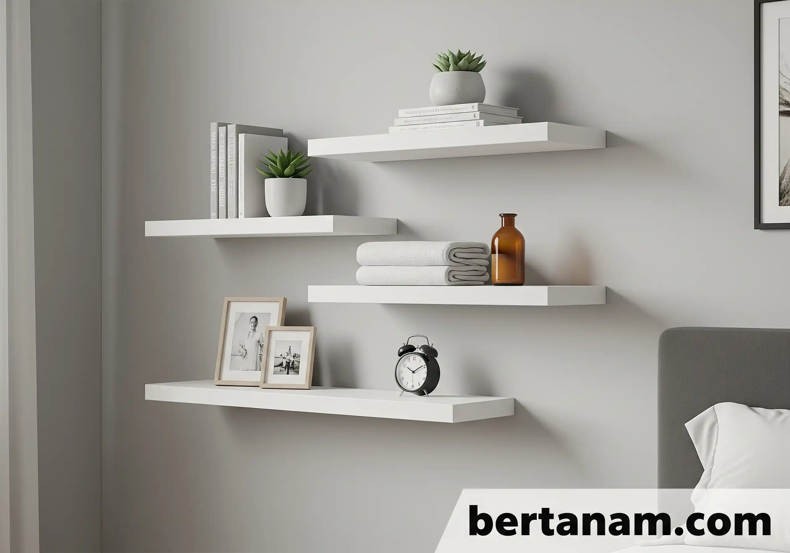 Shop Floating Wall Shelves Set Of 3 Bedroom Bathroom Contractor Grade Cheap Price