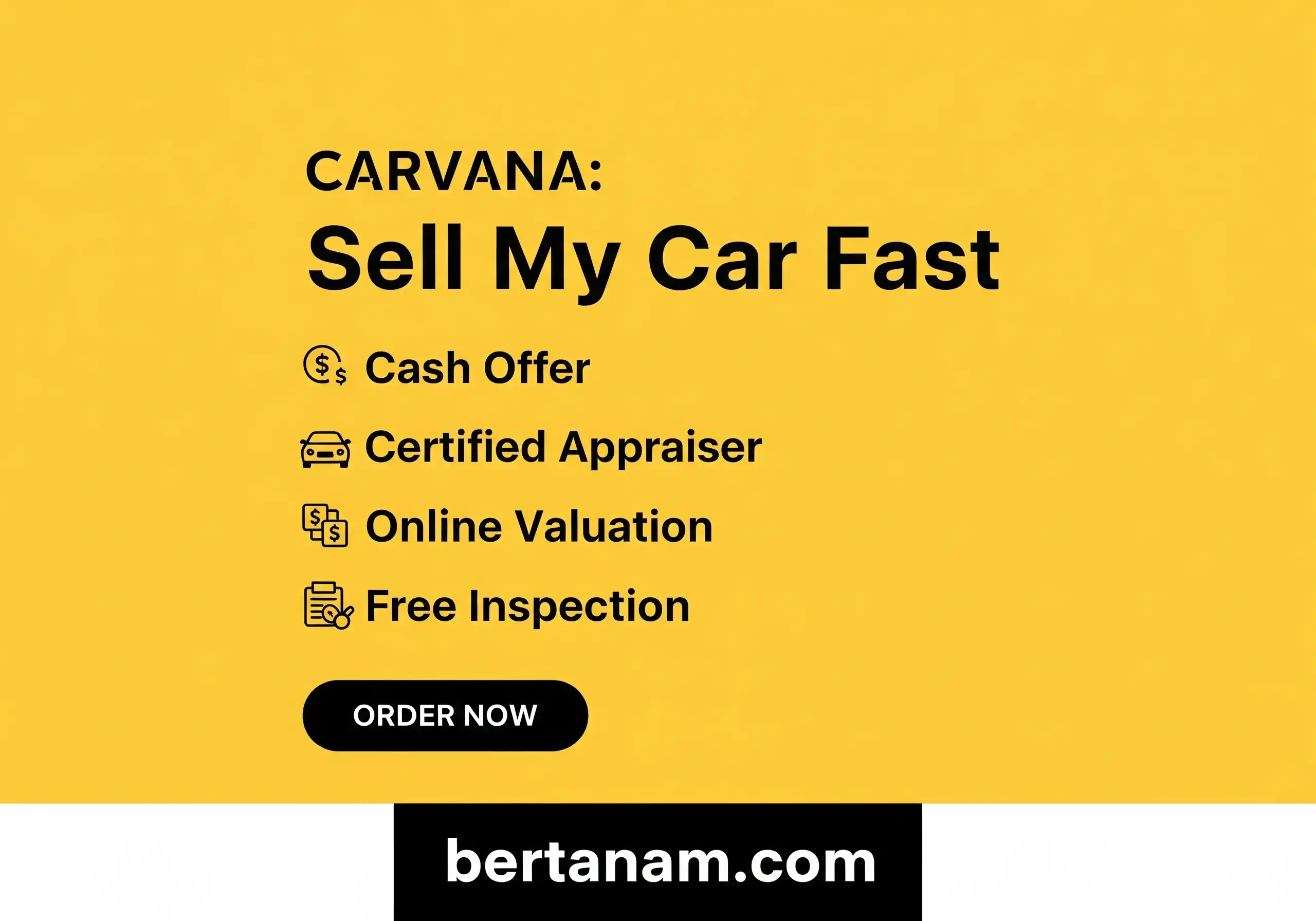 Order Carvana Sell My Car Fast Cash Offer Certified Appraiser Online Valuation Free Inspection