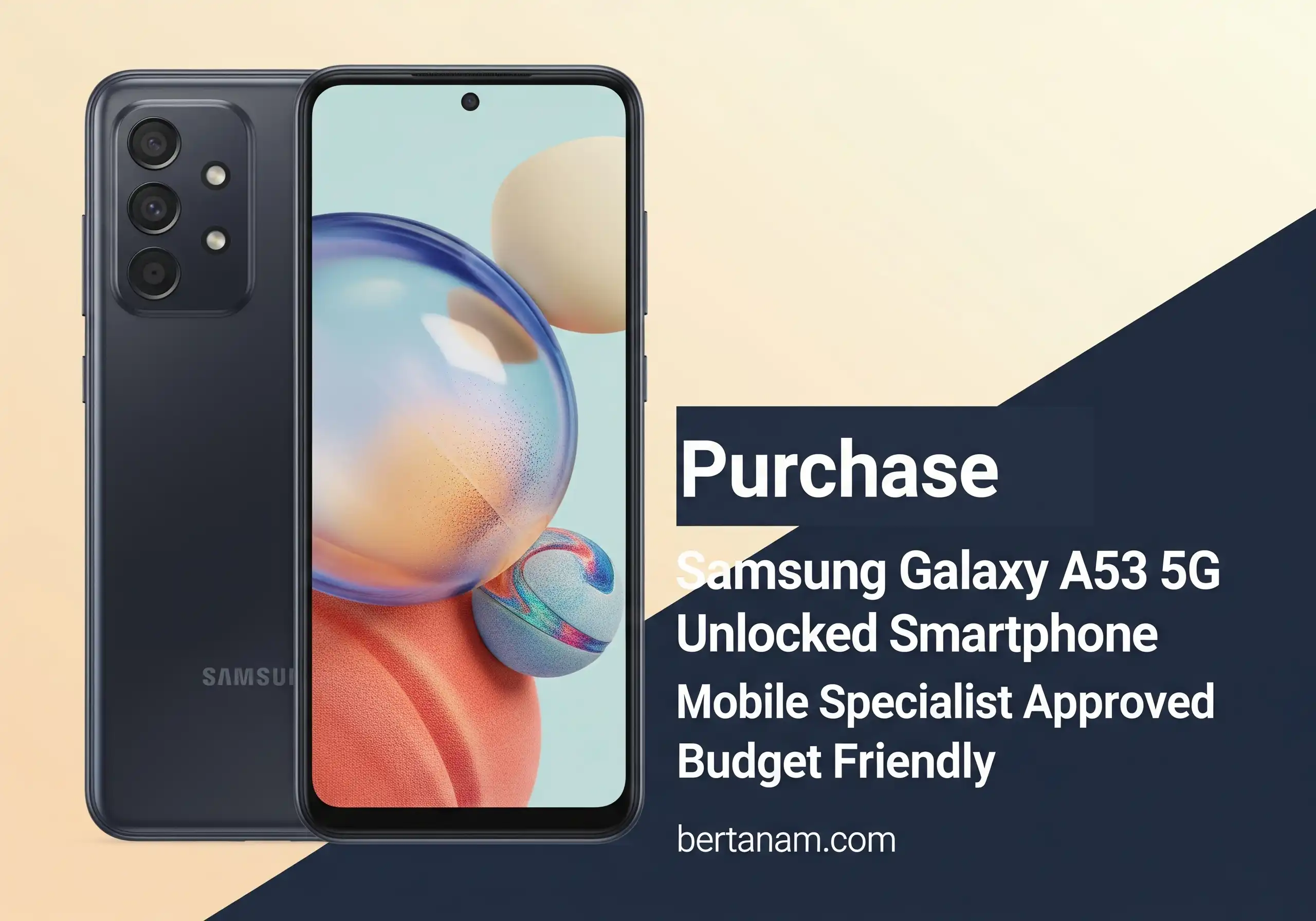 Purchase Samsung Galaxy A53 5G Unlocked Smartphone Mobile Specialist Approved Budget Friendly