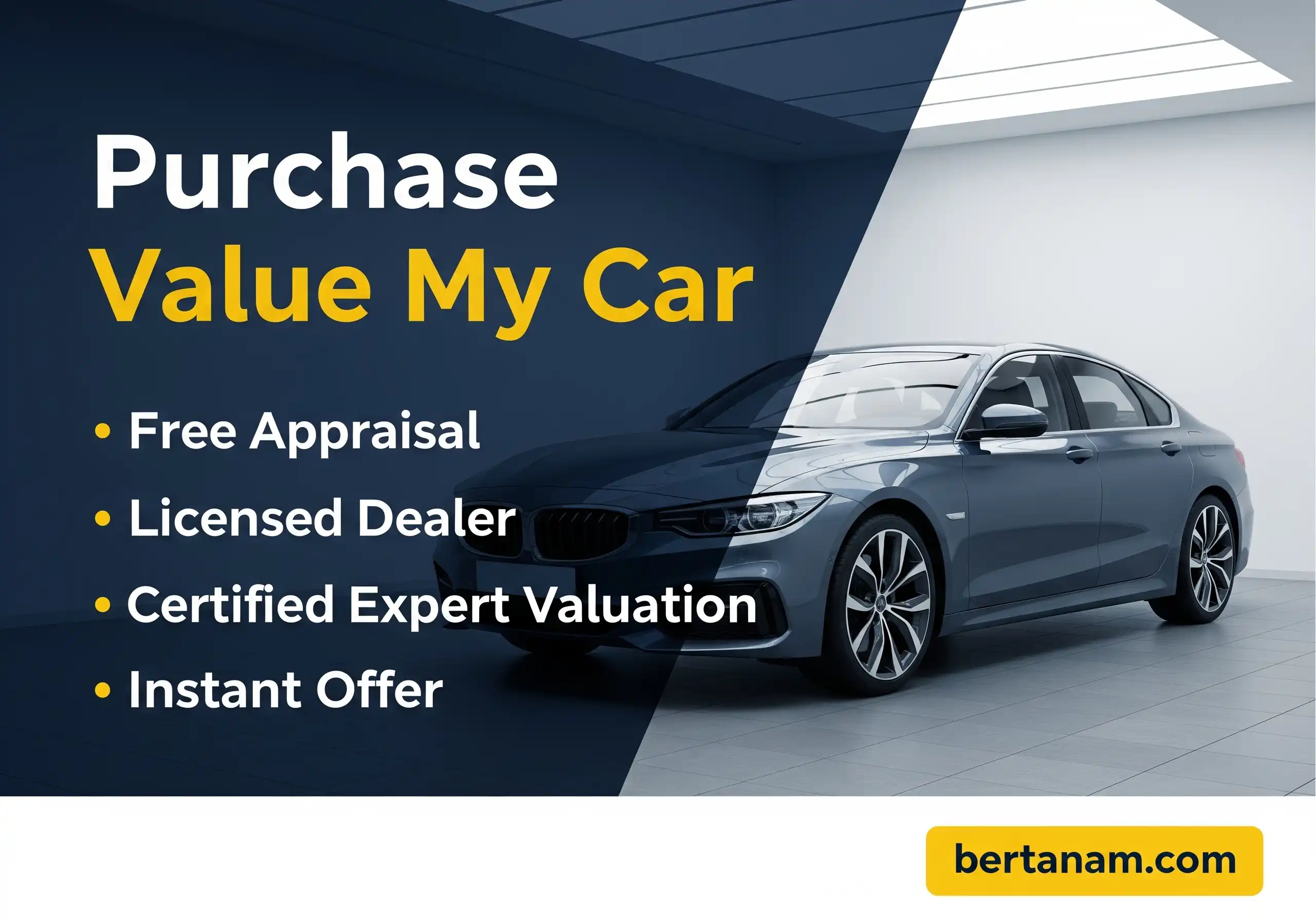 Purchase Value My Car Free Appraisal Licensed Dealer Certified Expert Valuation Instant Offer